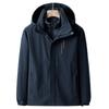 White Duck Down Detachable Three-in-one Jacket for Men, Windproof, Waterproof and Warm, Self-driving Camping and Mountaineering Clothing