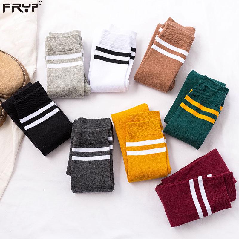 Women's Over-the-Knee Socks: College Style Japanese/Korean Mid-Calf Long Socks for Spring and Autumn