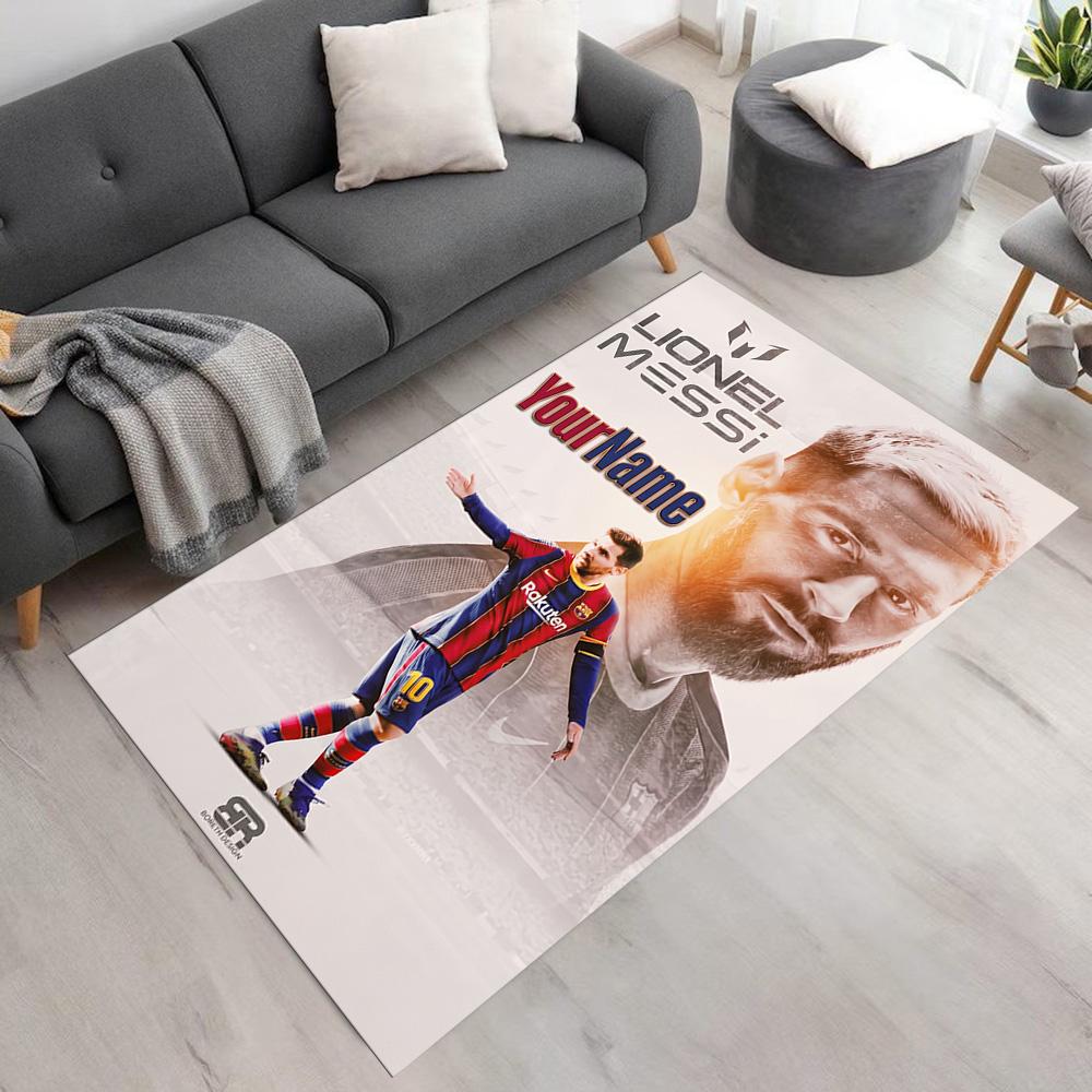 Messi Personalized Text Area Rug Perfect for Hallway Playrooms Foyer Study room Antislip Carpet Office home decor
