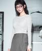 Dear Me Slim Stitch Crop Knit [Ivory]