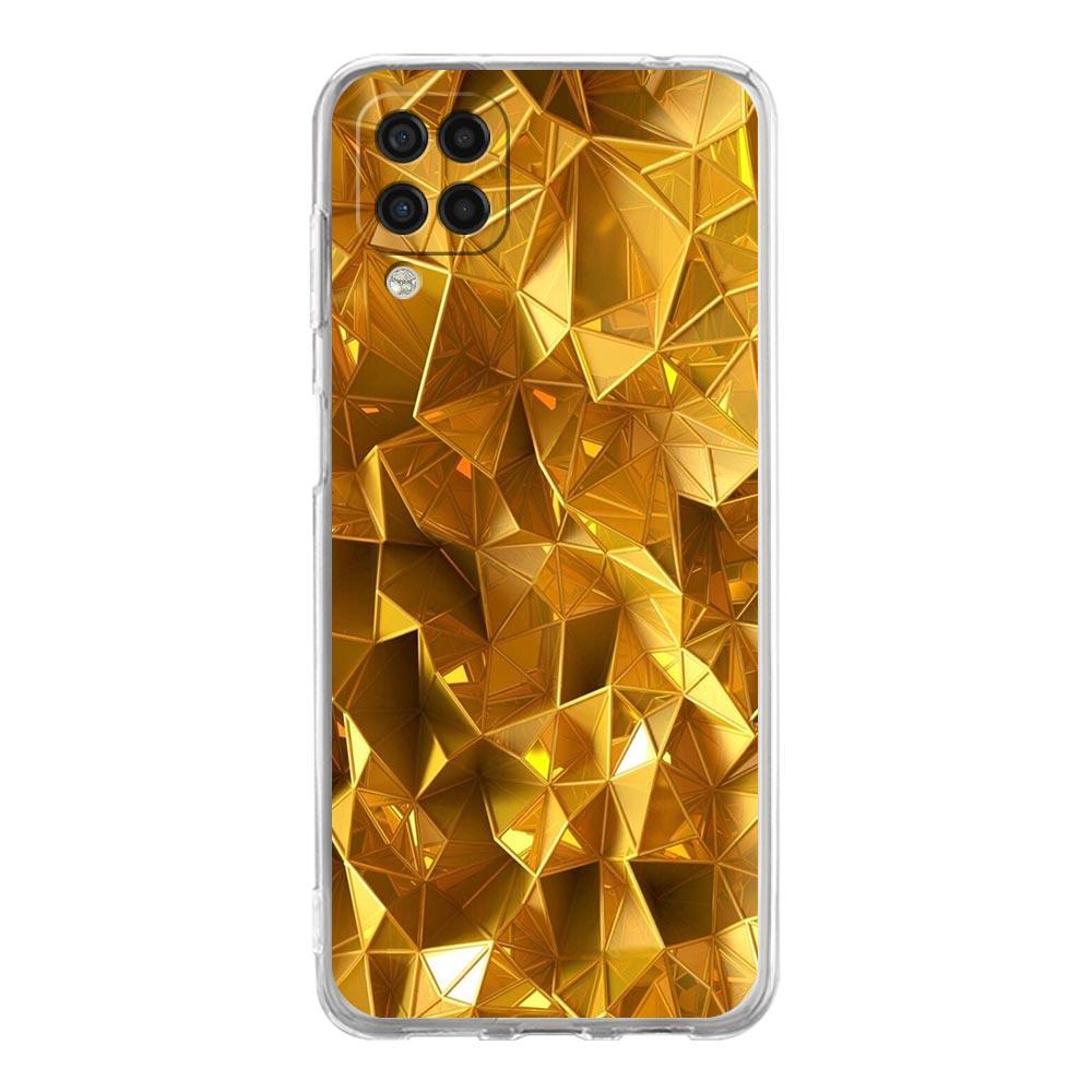 

Phone Case For Samsung Galaxy A13 A33 A35 A55 A73 A53 A23 A51 A71 A21S A72 A31 A41 A05s A03S A15 A25 5G Clear Cover Gold Art Samsung A21s