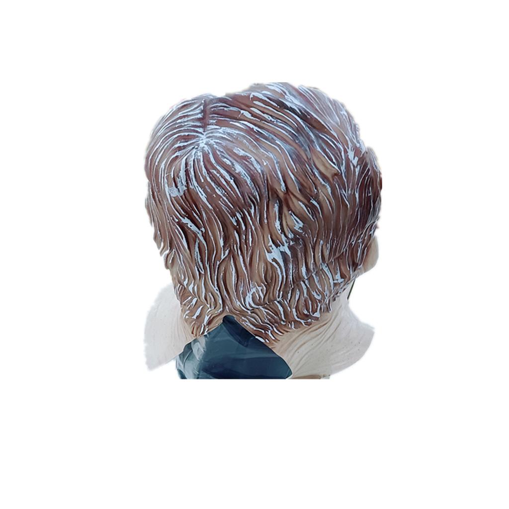 Human Latex Mask Old Man Headgear Cosplay Props For Halloween Costume Party Gift
