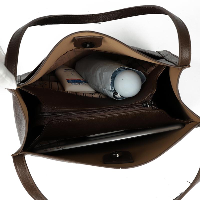 Women's Large Capacity Handbag PU Shoulder Bag