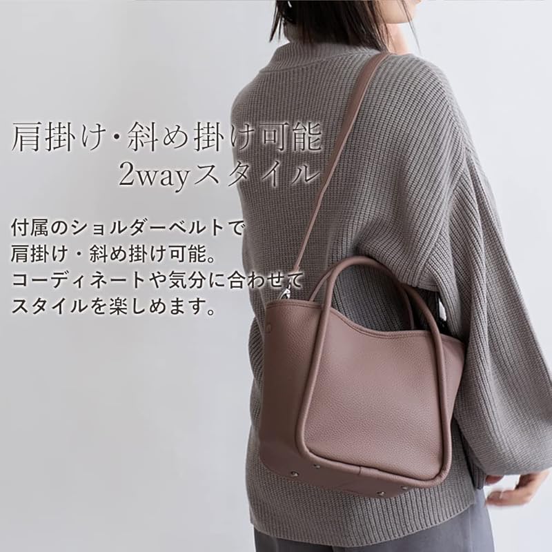 [VITAFELICE] Vita Felice Piping 2way Mini Tote Bag Ladies Inb-10044p (metallic)