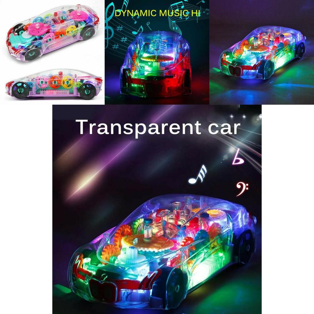 Colorful Led Light Music Car Toy For Boys Aged 2 To 8 Perfect For Christmas Gifts