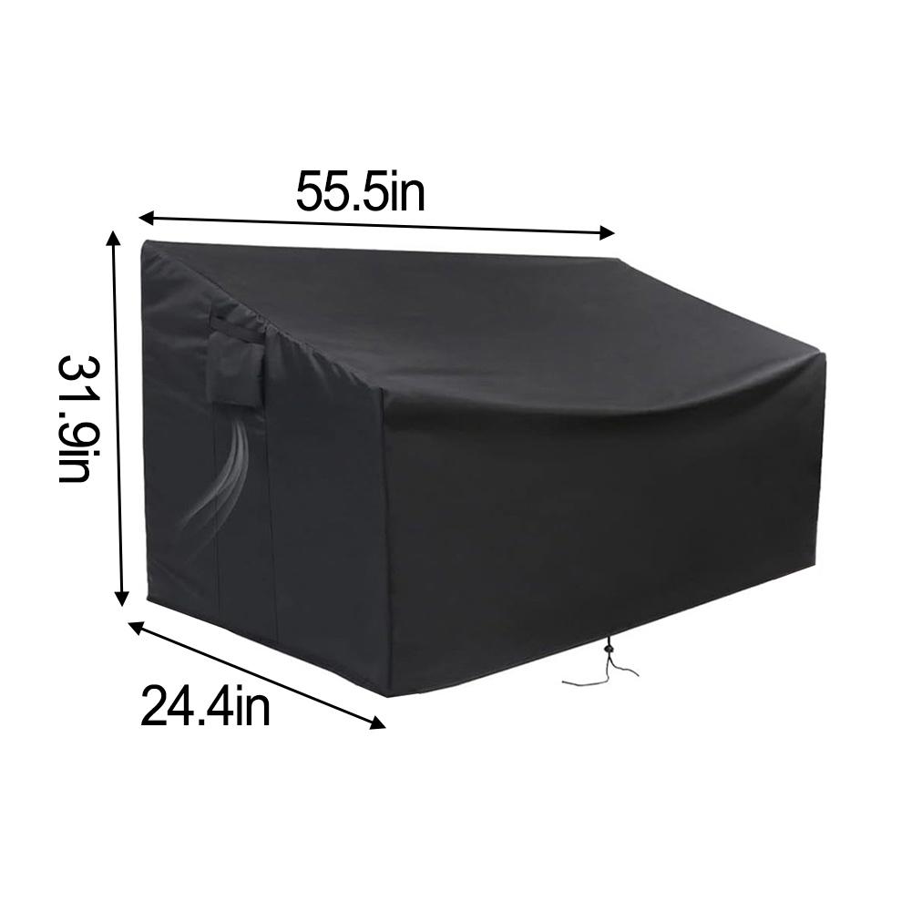 Outdoor Storage Bench Cover, Protective Cover For Bench Deck Box 70 Gallon Waterproof  Furniture Protective Accessories Covrs