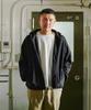 GORDON MILLER Men's Reversible Zip-Up Hoodie, Size M, Black, 1745192