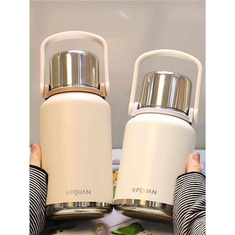 Stylish Thermos Flask for Outdoor Use, Large-Capacity Thermos Cup, Tea Brewing Pot, Household Hot Water Thermos Bottle, Travel Water Bottle