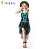Witch Costume Fashionable For Women With Polyester Material And Elegant Embroidery Fun For
