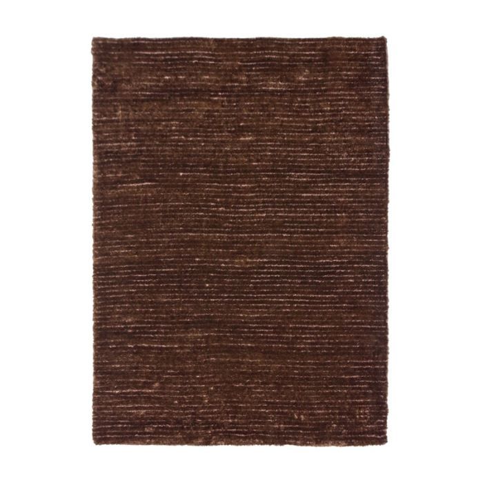 Shaggy Rug with Long Hairs, Silky Effect 190 X 200 Cm, Shaded Brown - THE DECO FACTORY - Viking