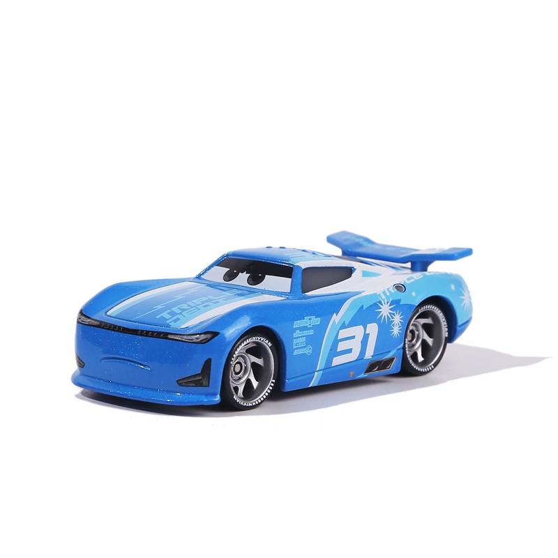 Genuine  Pixar Cars Lightning McQueen Toys Jackson Storm The King Mater 1:55 Diecast Metal Alloy Model Car Kid Gift
