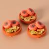 Miniature Dried Persimmon Dollhouse Food with Lucky Gold Ingot Accessories