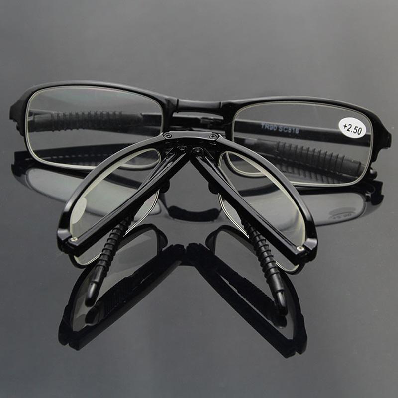 Design Reading Glasses Men Women Folding Small Glasses Frame Metal Glasses Mini Wallet Glasses Diopter 1.0-4.0