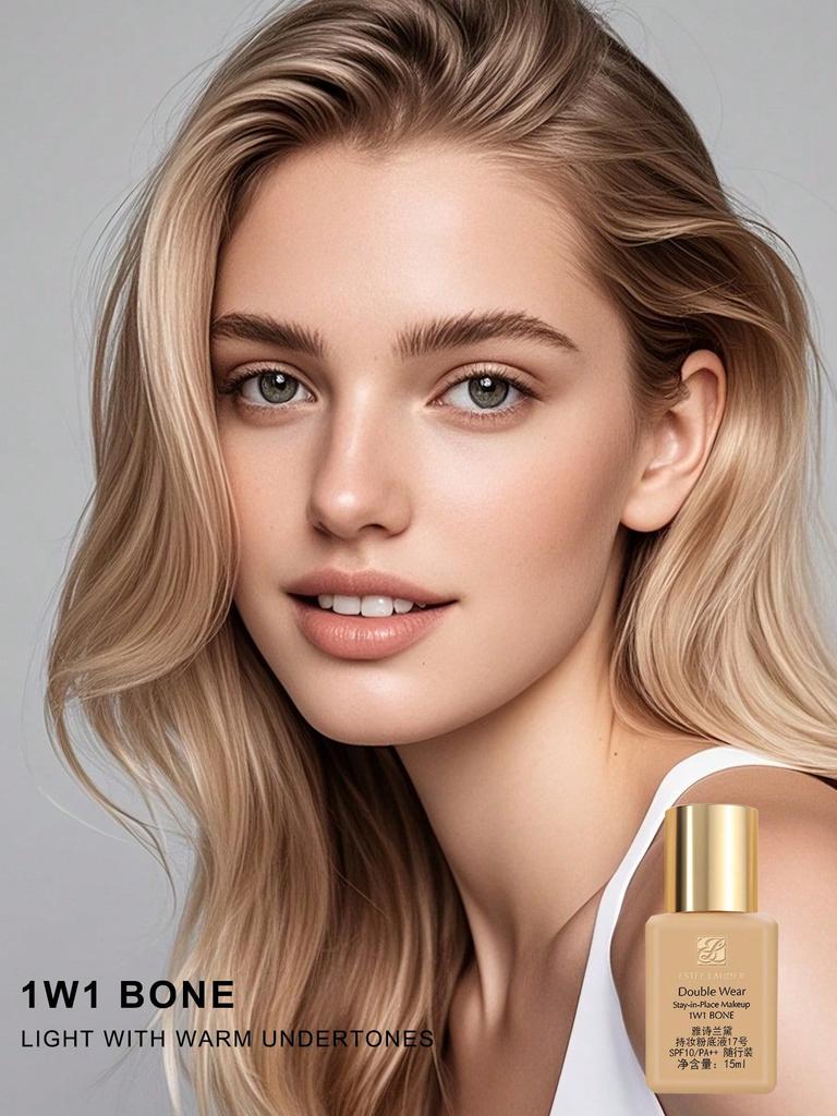 1W1 Bone Estée Lauder Double Wear 15ml - SPF10 24H Oil-Control Foundation