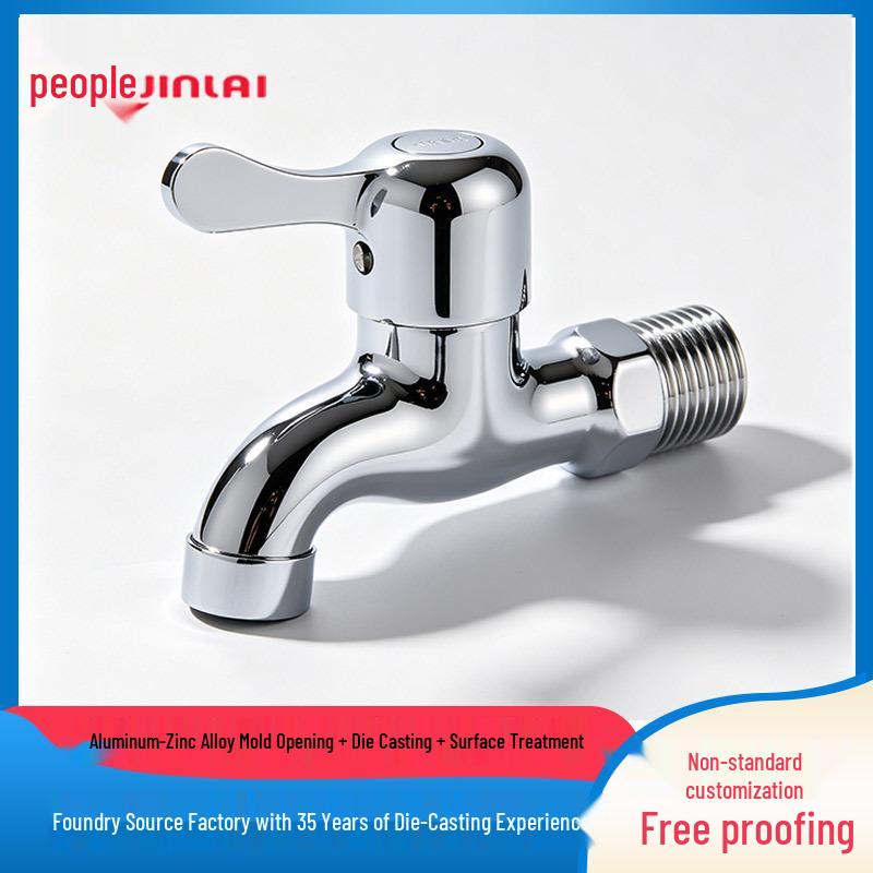 Zinc Alloy Cold Water Faucet Housing: Precision Die-Cast Valve Body for Balcony Washing Machine