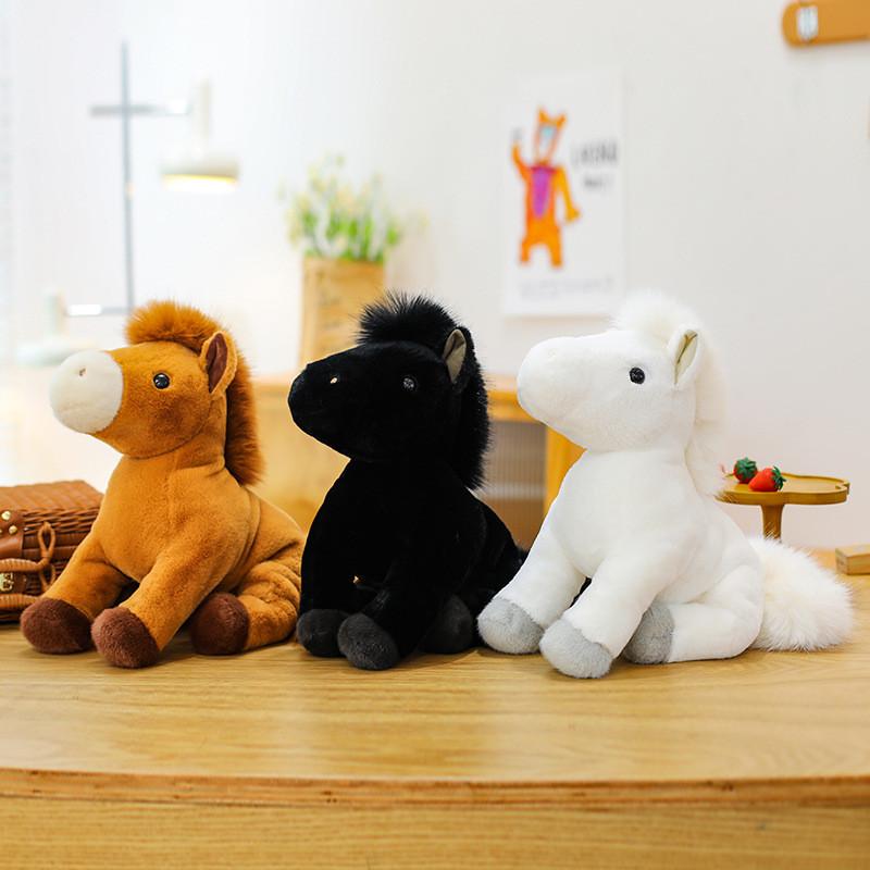 Small Pony Plush Toy With Pp Cotton Filling For Kids And Collectors