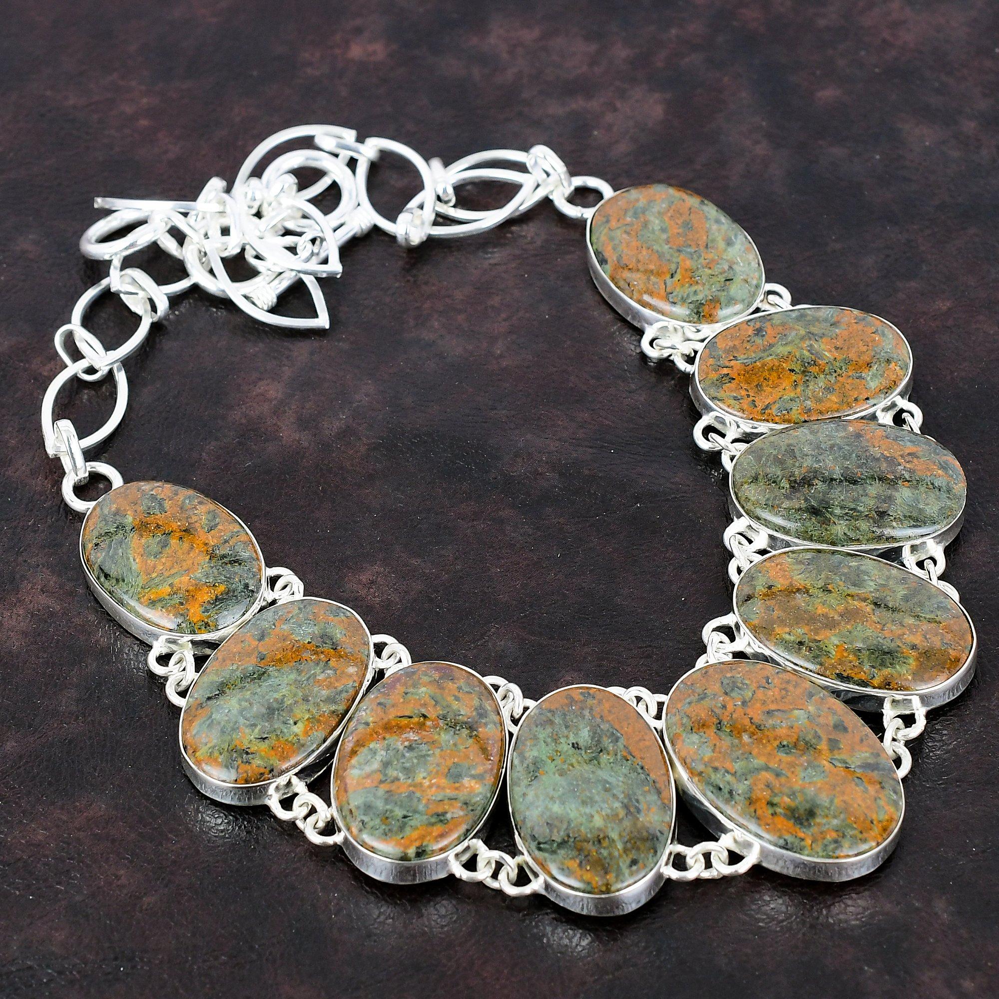 

Ожерелье со спессартиновым гранатом в известняке Ожерелье ручной работы Ожерелье из стерлингового серебра 925 пробы Регулируемая цепочка Ожерелье Ювелирные изделия из драгоценных камней для подарков Adjustable