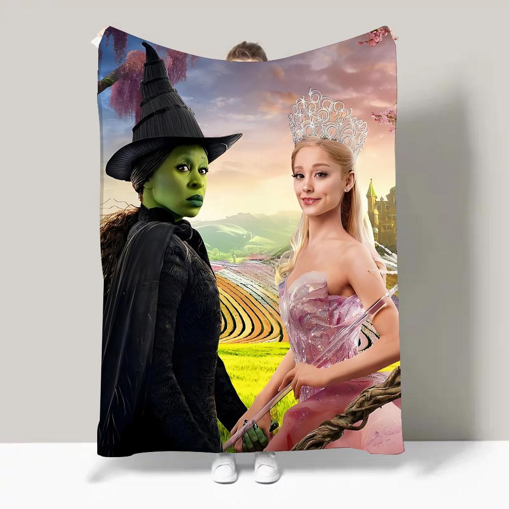 Movie W Wicked 2025 Blanket Design Lightweight  For Dorms, Naps, Living Room, Office,Sofa