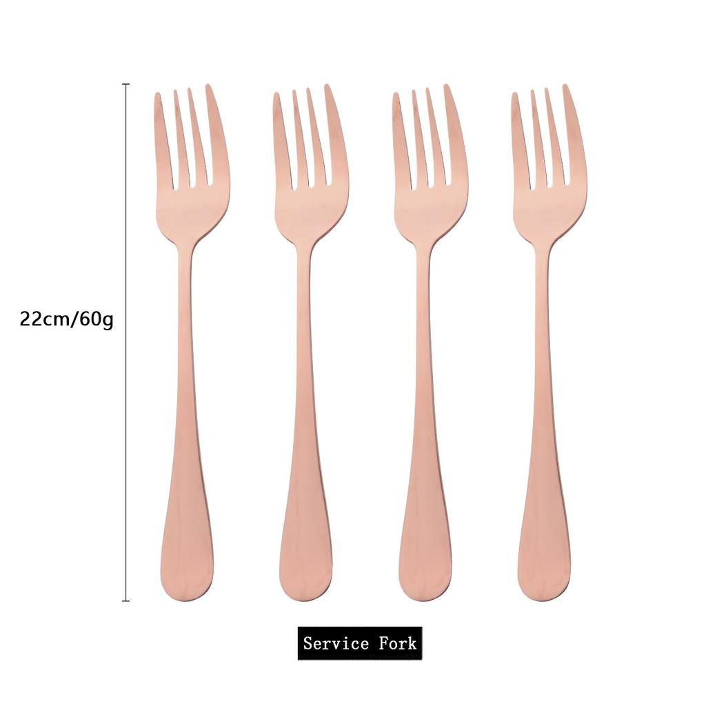 Sada 4 ks Rainbow Food Sada vidliček na salát