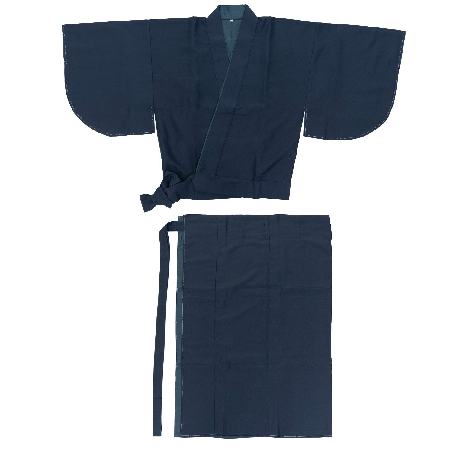 

Стирка, однотонный креп, тёмный [KYOETSU] кимоно, кимоно-двойка, на подкладке, цвет, ткань, женский (М, синий)