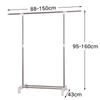 Stainless Steel Single Pole Indoor Clothes Rack Hanger