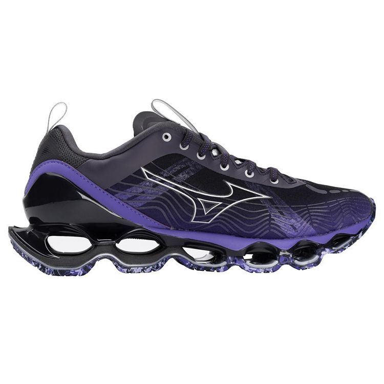 Mizuno Pro Prediction 10 Durable Shock Absorption Non-Slip Low-Top Running Shoes Men Sneaker Black Purple J1GC210067