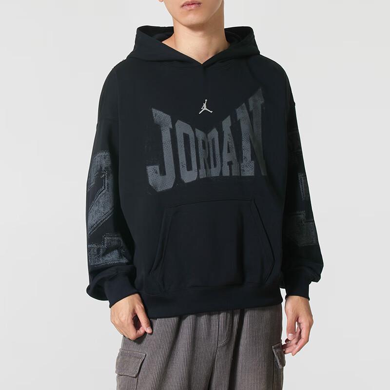 Мужская баскетбольная толстовка с капюшоном NIKE HV0094-010 XL чёрный