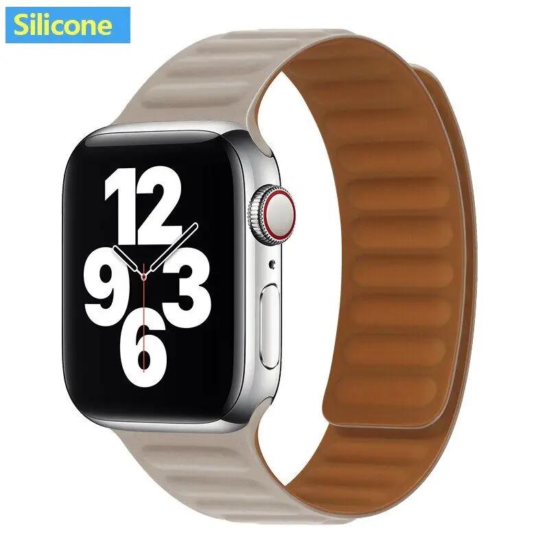 Nový FineWoven řemínek pro Apple Watch 44mm 40mm 45mm 49mm 41mm Originální magnetický náramek iWatch Series 9 8 SE 7 Ultra 2