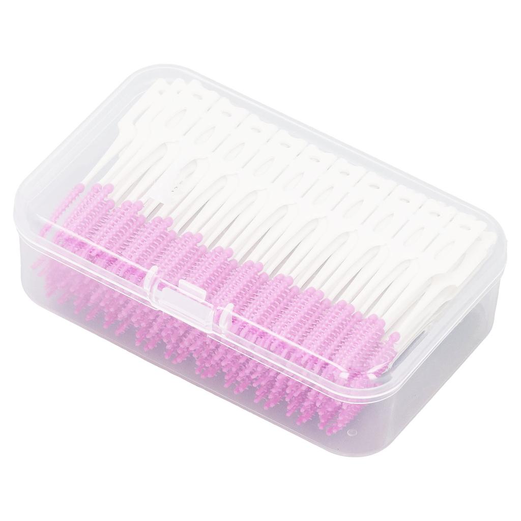 200 ks mezizubních kartáčků Jednorázové Měkké Silikonové Zubní Čisticí Vlákno Párátka pro Ústní Hygienu