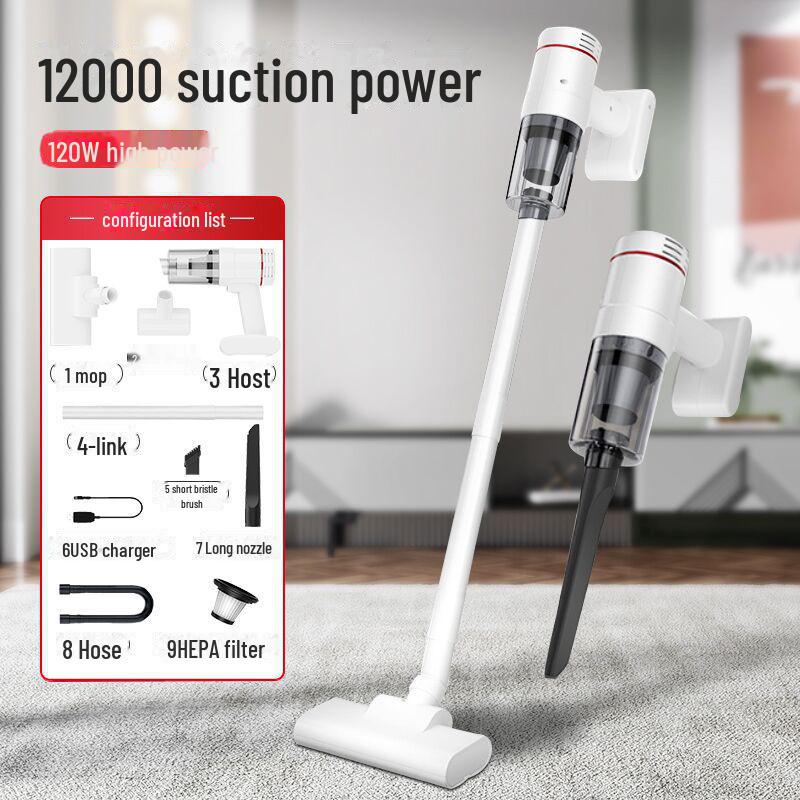 

Портативный беспроводной ручной пылесос с бесщеточным двигателем для домашнего использования brushed motor premium version белый