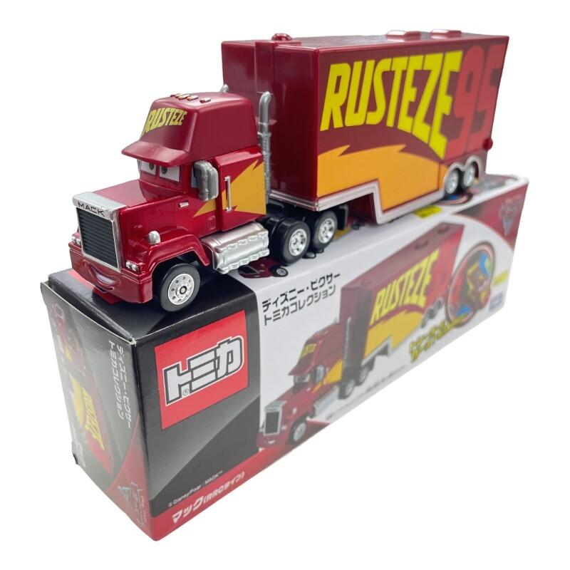 TAKAR TOMY Disney Pixar Autos Mack LKW Legierung Druckguss Ladeanhänger Spielzeug Lightning McQueen Rusteze Sammlerauto Modell Für Kinder