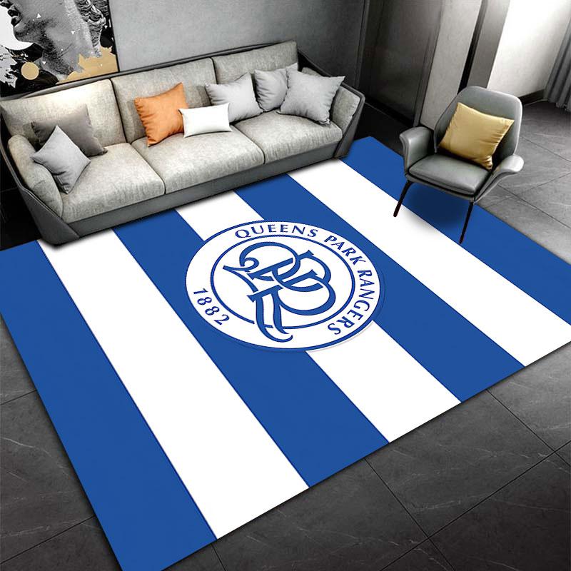 Queens Park Rangers Logo Carpet suitable as a non-slip mat for the living room or bedroom sofa