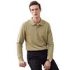SHANSHAN Men's Jacquard Wool-Blend Long Sleeve Polo
