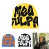 Colorful Mea Culpa Beanies Knit Cap Keep Cozy And Fashion-forward