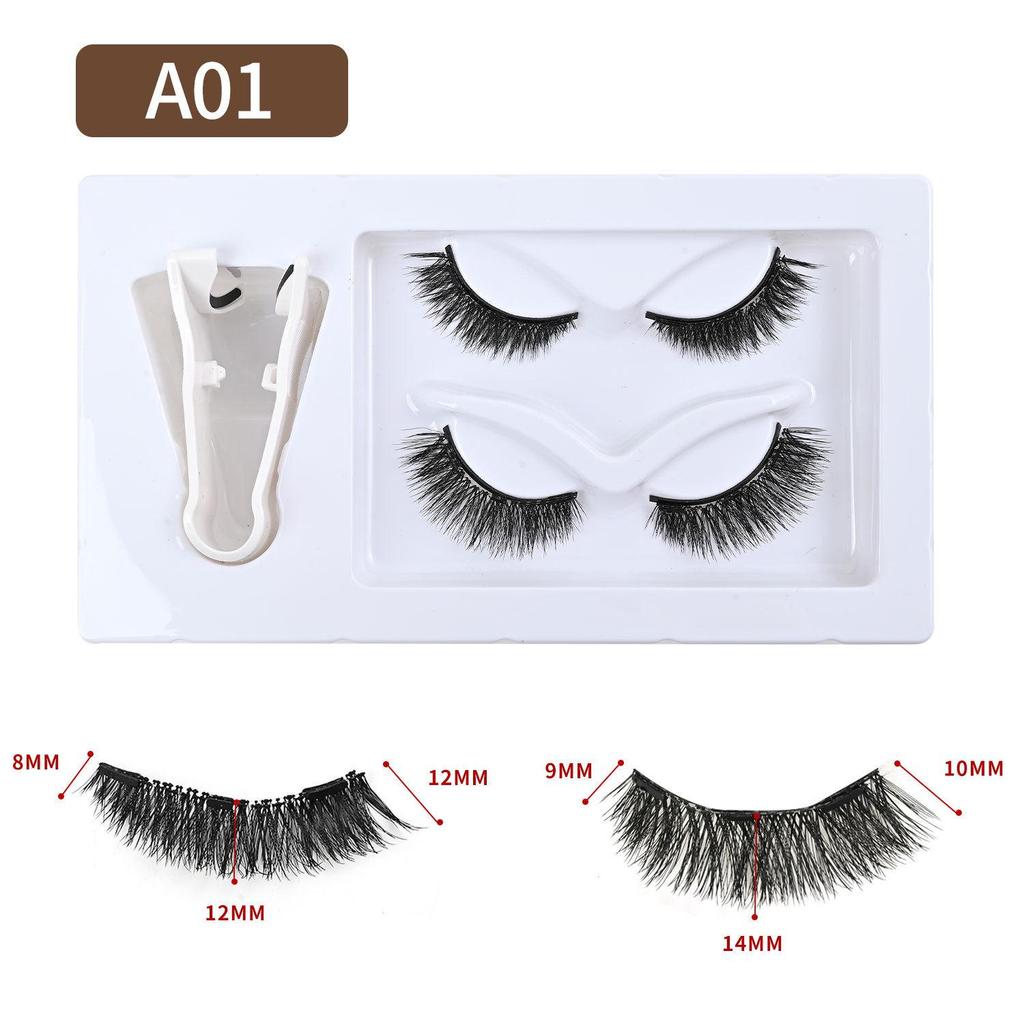 Reusable Magnetic False Eyelashes Set with Natural Curl – No Glue Needed, Easy Removal, Suitable for European and American Styles