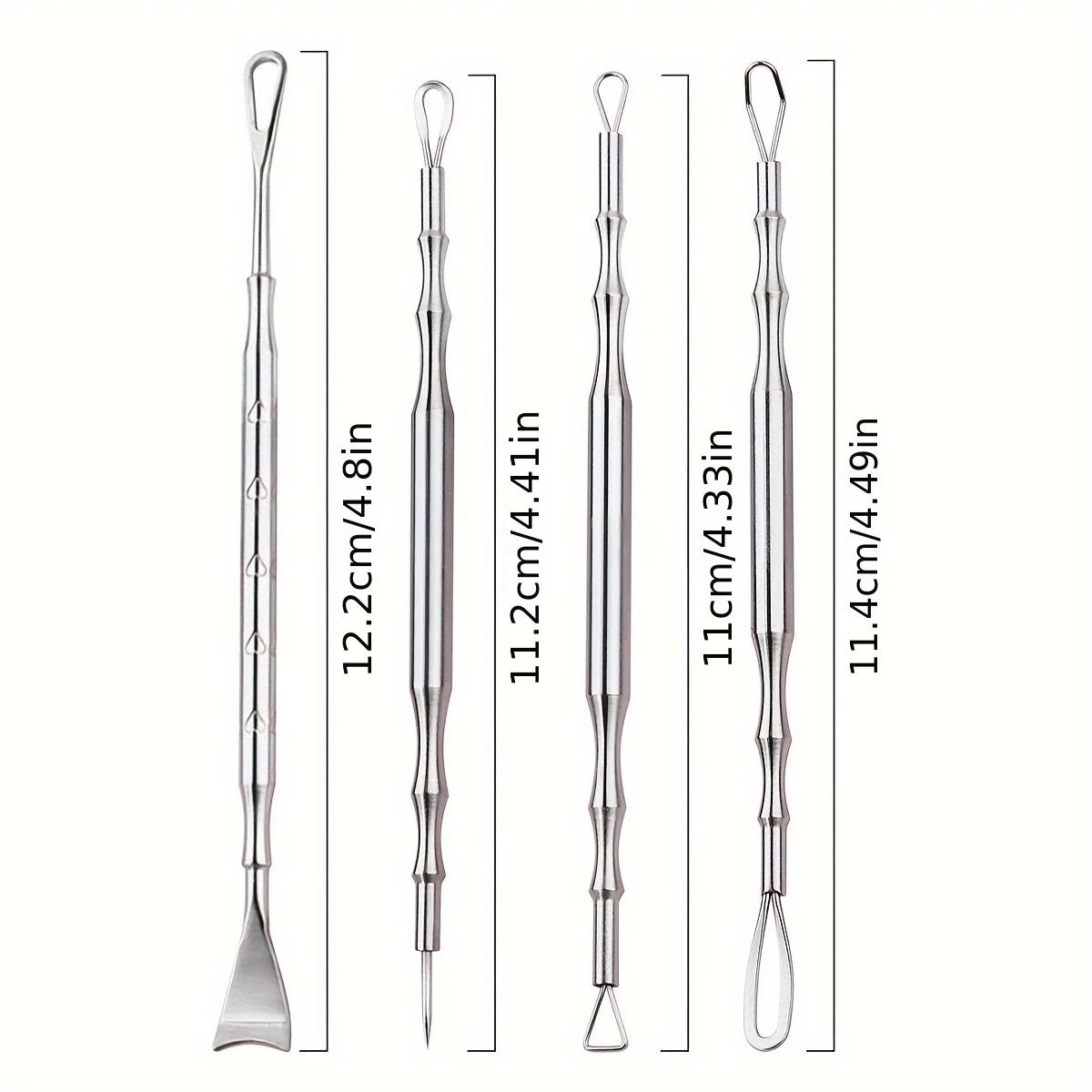 

Иглы из нержавеющей стали для удаления угрей, выдавливания и ковыряния прыщей, набор для выдавливания и удаления прыщей. серебряный