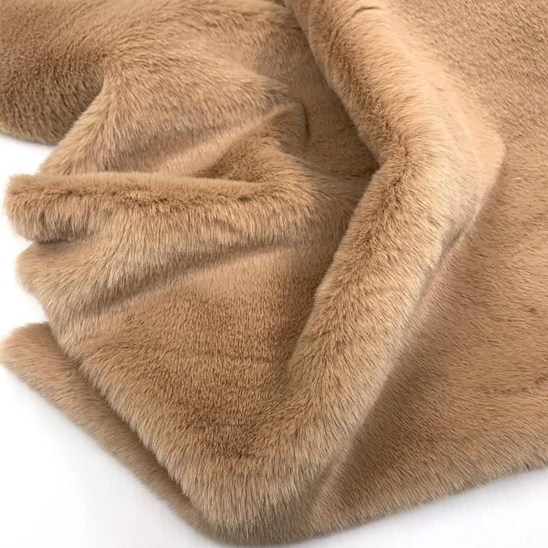 10mm Thickened Imitate Rabbit Fur Plush Fabric Thickened Polyester Artificial Wool Doll Cotton Doll Material Decorative Fabric