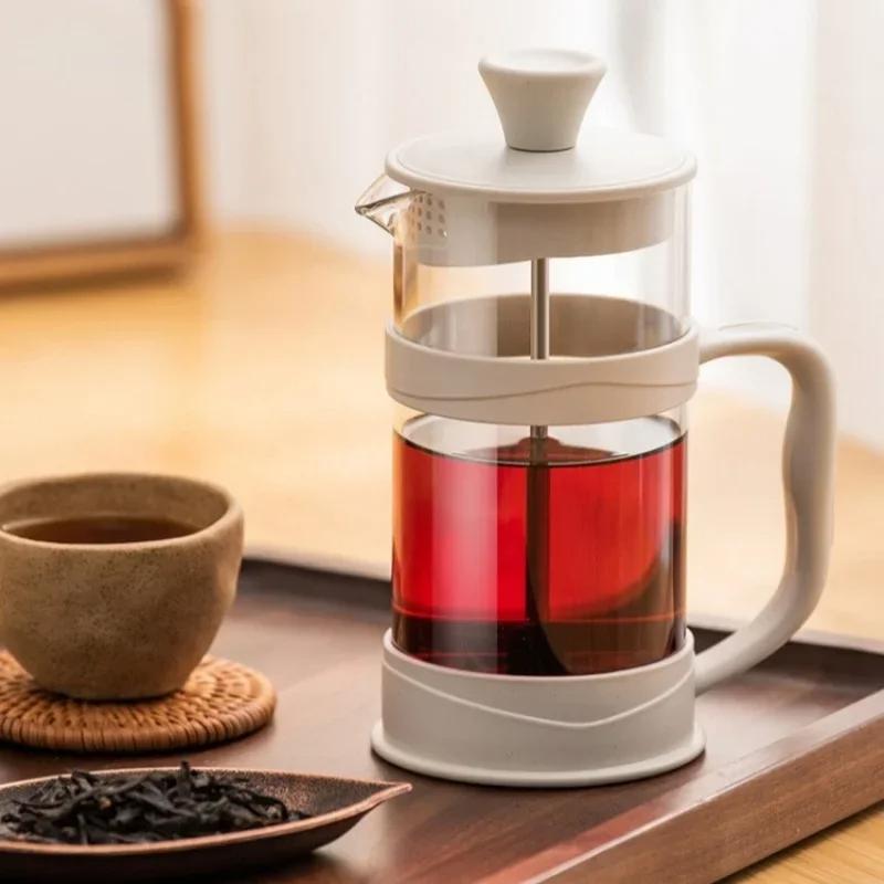 Coffee French Press Pot High Borosilicate Glass Hand Press Coffee Pot Multifunction Brewings Tea Milk Tools Espresso Accessories