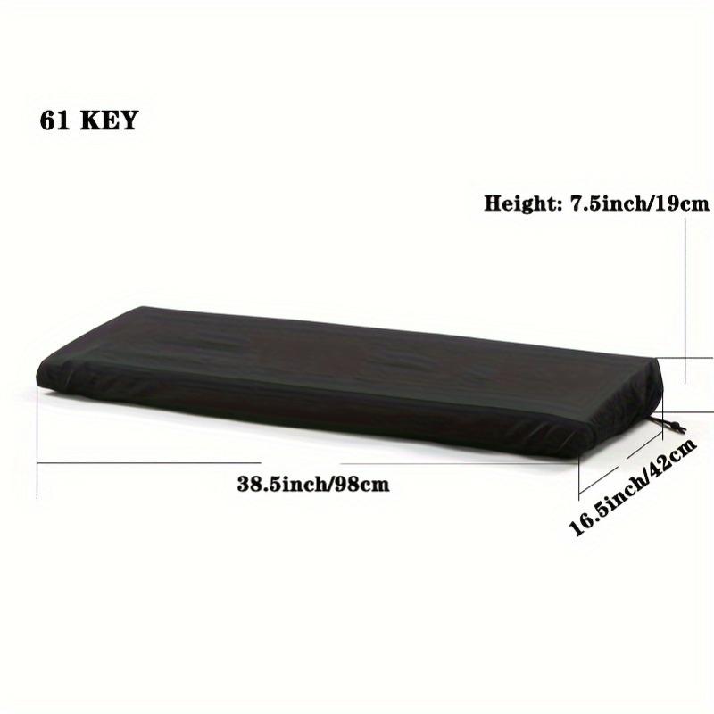 Housse Complète pour Clavier de Piano Électrique 61/88 Touches Étanche à la Poussière Cordon de Serrage Fermeture Housse de Protection pour Clavier de Musique