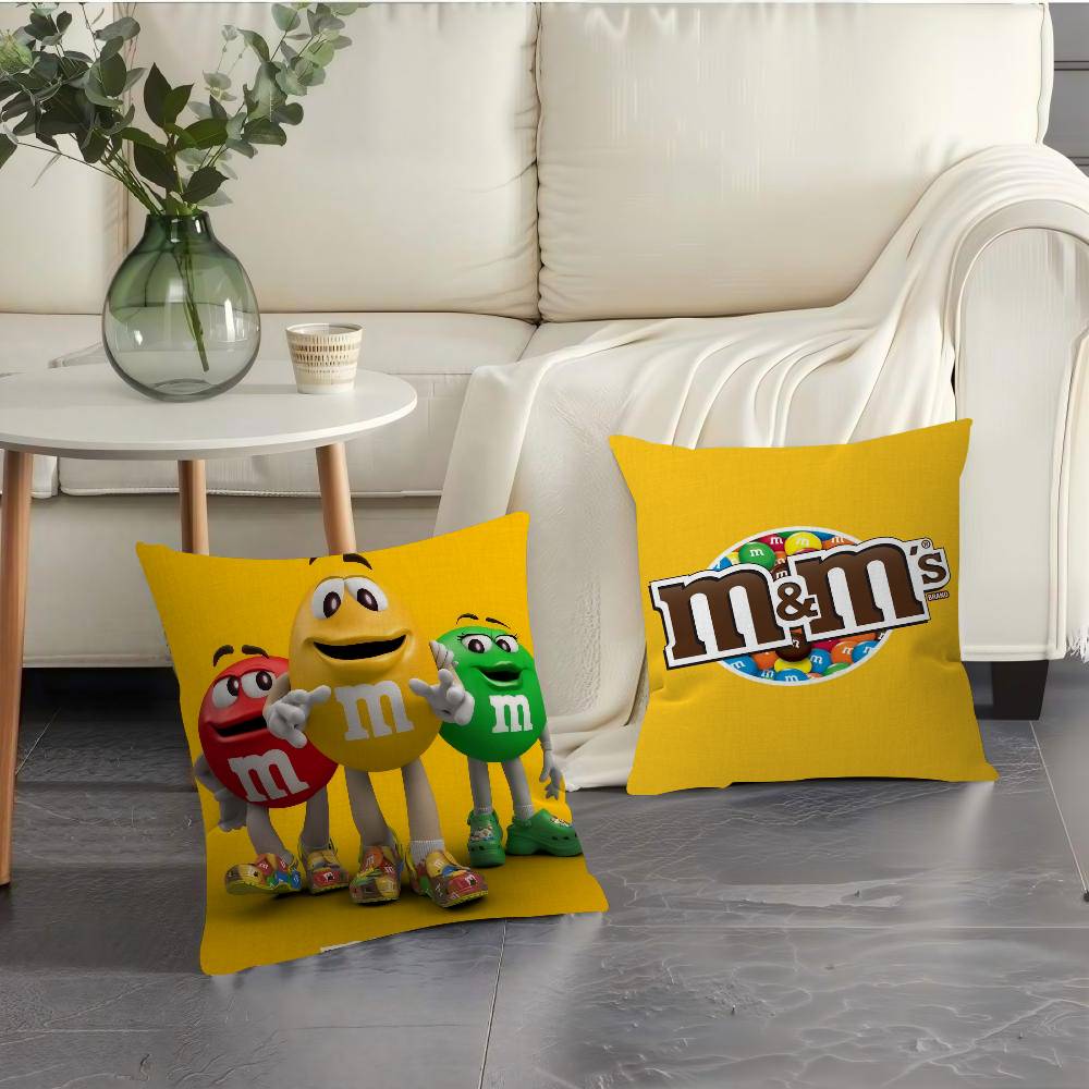 Mms Chocolate Candy Meme Pillow Cover Sofa Cushion Cover Home Room Decoration Children Gift