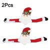 1/2Pcs Christmas Curtain Buckle Cartoon Santa Claus Snowman Dolls Hanging Ornaments For Xmas Curtain Tieback Curtain Hook Clips