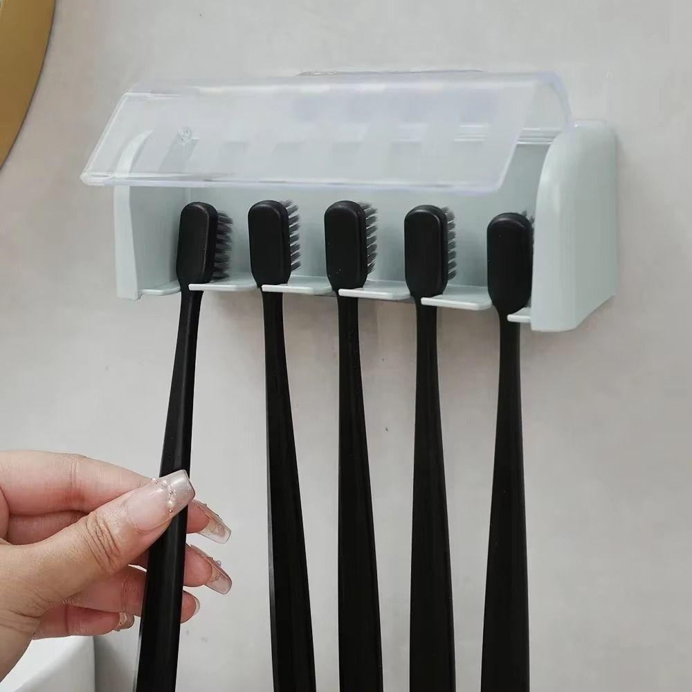 Self-adhesive Toothbrush Storage Rack Wall Mounted Electric Toothbrush Holder  Storage Rack