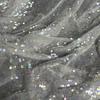 5MM Sequined Stretch Shiny Fabric, Net Transparent Gold Fabric Suitable for DIY Wedding Performance Dress Long Skirt