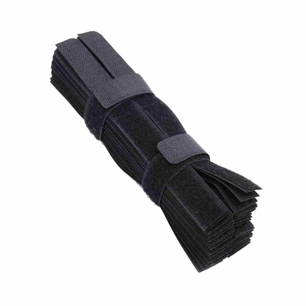 50 Stück Wiederverwendbare Kabelbinder Verstellbare Drahtbinder Bunte Kabelbinder Klebebinder