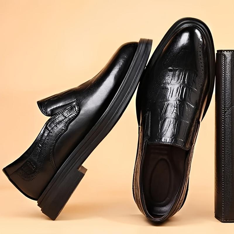 Läderskor för män Bröllop Formella Oxfords Business Casual kontorsarbetsskor för män Klassiska lyxiga spetsiga herrklänningsskor