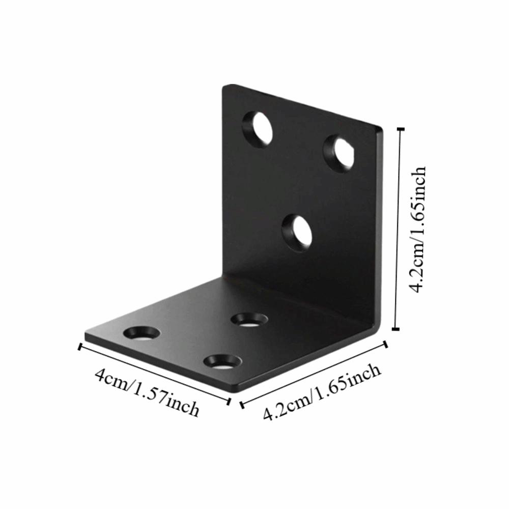 Metal Stainless Steel Corner Bracket 90 Degree Heavy Duty Angle Brace Durable Reinforced Corner Brace Board Shelf Support