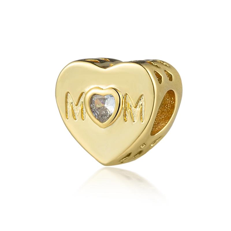 Perline Charm Oro Scintillante Pendenti Originali Europei Snake Fit Bracciale in Rame Collana Perline Per Gioielli Fai da Te Regalo Donna