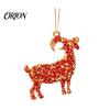 Holiday Tree Ornaments 2D Acrylic Goat Christmas Ornament, Zodiac Hanging Pendant with Gold String, Year Decorative Pendants for Home of The Ornament