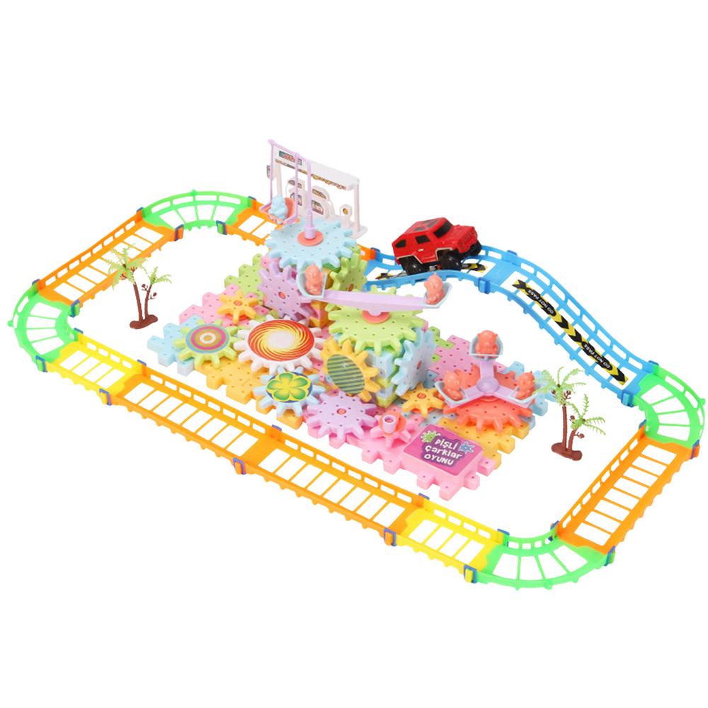 Building Blocks Gear Cogs Toy Electric Brick Building Gears Toy Set Reusable Interlocking Spinninggears Building Educational toy