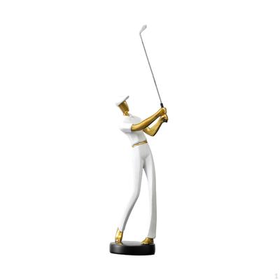 Golf Figure Sculpture for Home and Office, Resin Art Piece Enthusiasts